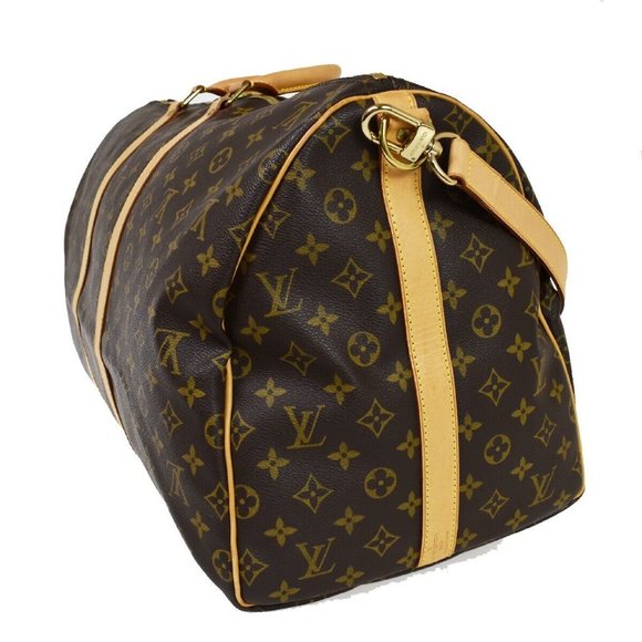 LOUIS VUITTON Keepall Bandouliere 55 2Way Hand Bag Monogram BN - Picture 4 of 16